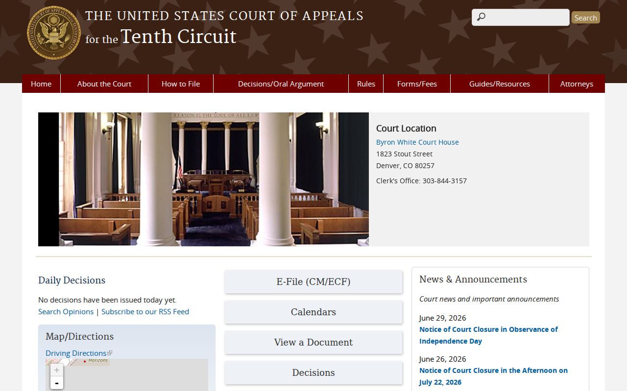 Lake County District Court records Tenth Circuit Court of Appeals screenshot