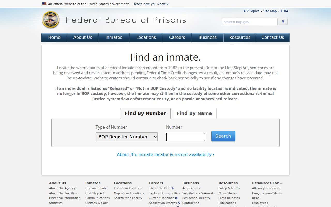 Lake County inmate records federal custody locator
